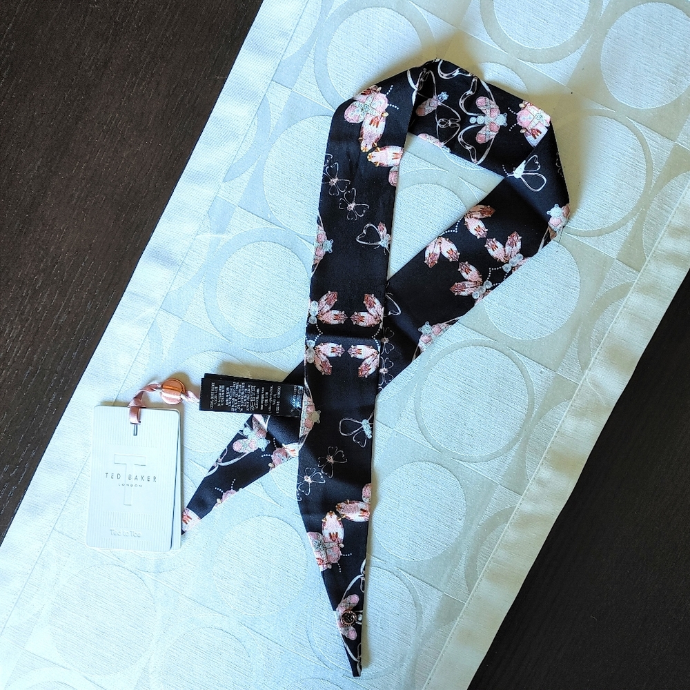 New Ted Baker Mini Skinny Scarf